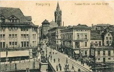 K�nigsberg - Kr�merbr�cke und Kant Stra�e 1915